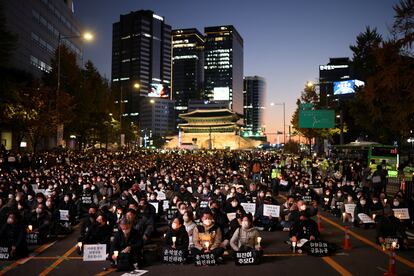 Vigilia este sábado en Seúl en recuerdo de las víctimas de la tragedia de Itaewon. 