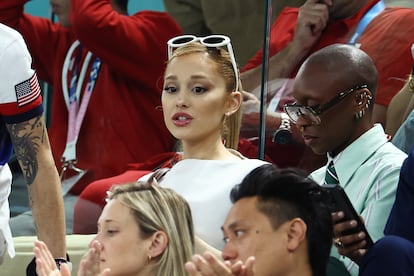 Ariana Grande y Cynthia Erivo disfrutaron del campeonato de gimnasia artística de los Juegos Olímpicos el pasado domingo 28 de julio. Ambas protagonizan 'Wicked', que se estrenará a finales de este 2024.