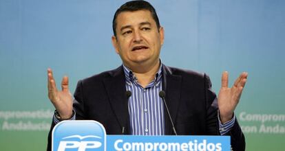 Antonio Sanz, secretario general del PP andaluz.