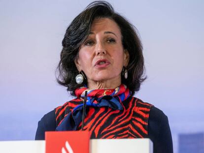 La presidenta del Banco Santander, Ana Botín. 