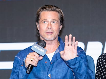 Brad Pitt durante la promoción de su última película, 'Bullet Train', el pasado 19 de agosto en Seúl, Corea del Sur.