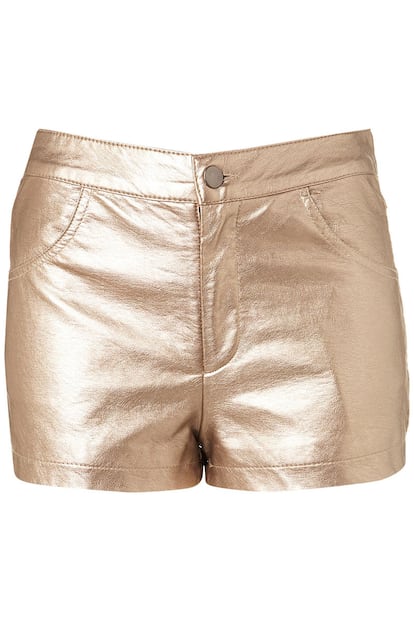 Short dorado de TopShop (9 euros).