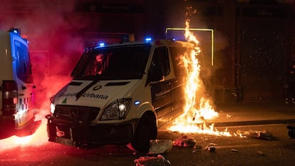 Disturbios en Barcelona