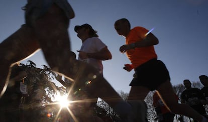 Participantes en una carrera en Madrid.