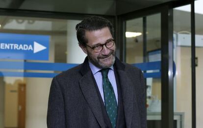 Conde Roa, a su llegada al juzgado