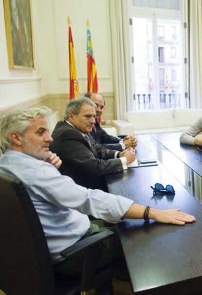 Marcos Benavent (left) as he looked at the time of his collaboration with Rus.