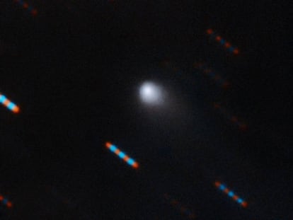 El cometa 2I/Borisov, visto el 24 de septiembre por el telescopio Géminis, en Hawai (EE UU).