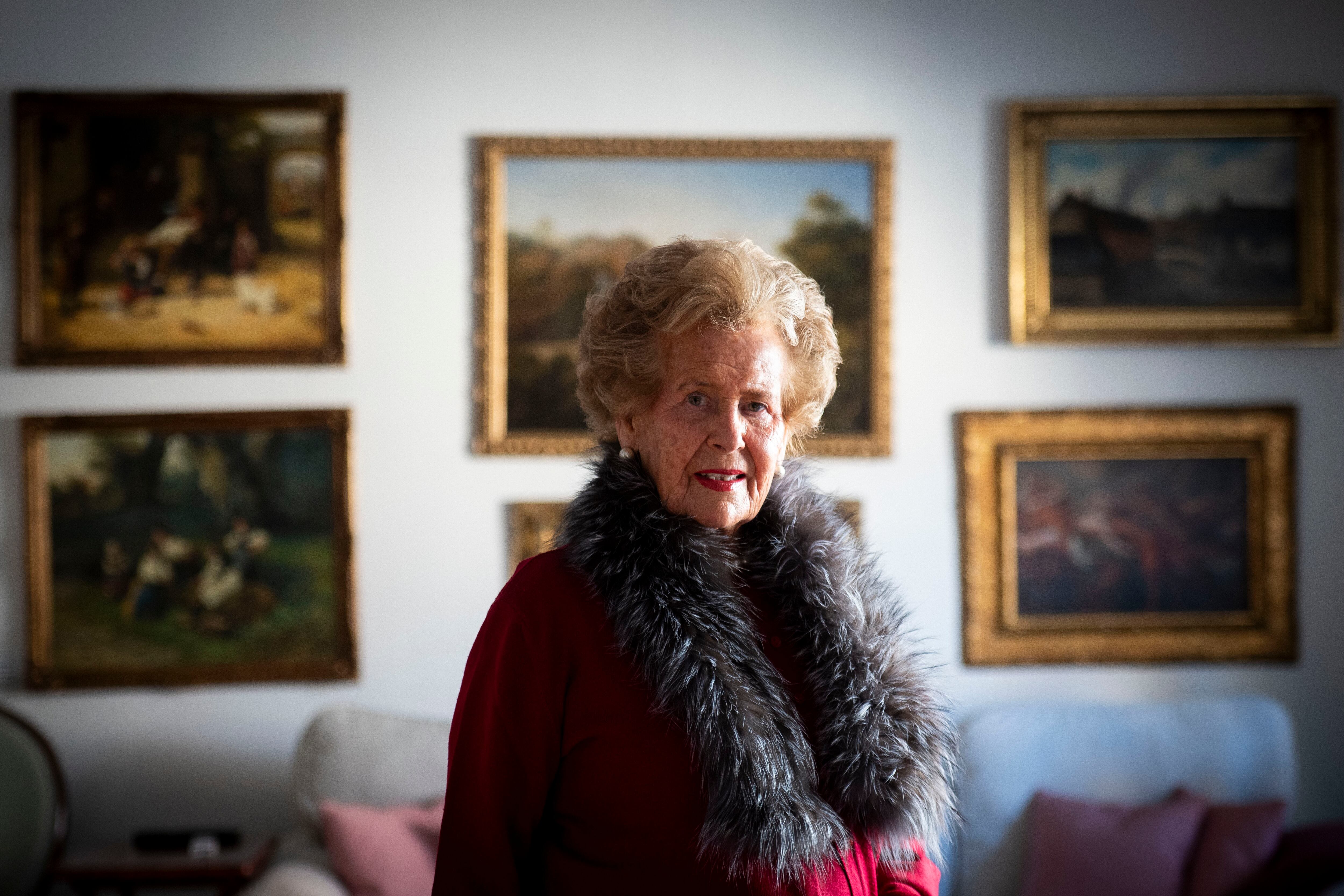 Rocío Gandarias, en el salón de su casa de Madrid.