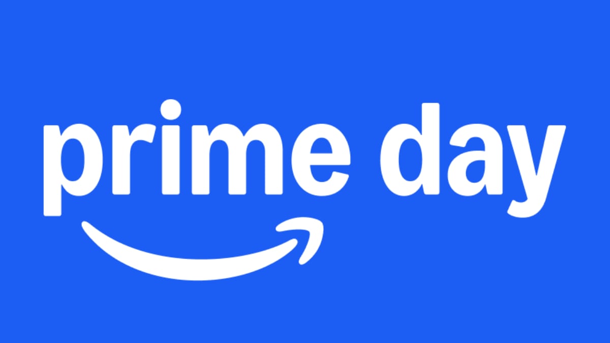 Logo de Prime Day en fondo azul.