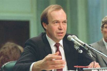 James Hansen, durante una comparecencia en el Senado estadounidense.