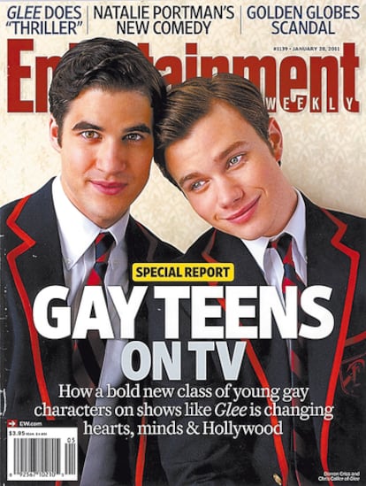 <b>La reciente portada de <i>Entertainment Weekly</i> sobre los gais adolescentes en la televisión.</b>