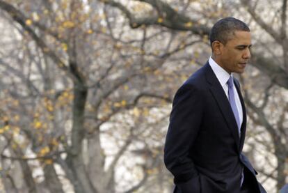 El presidente de EE UU, Barack Obama, en la Casa Blanca.