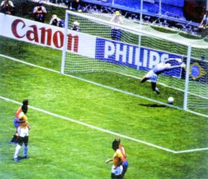 Gol de Míchel a Brasil en México '86