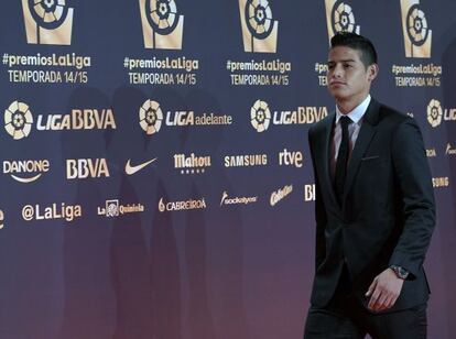 James, durante la gala de la Liga