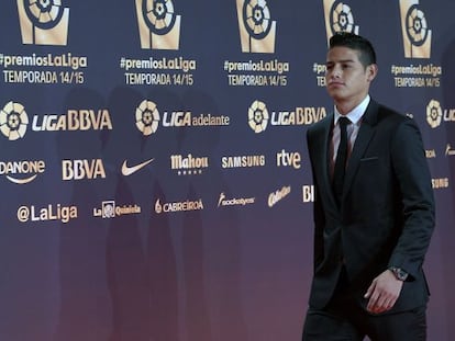 James, durante la gala de la Liga