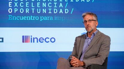 Victor Sendra, director general del Roig Arena, interviene durante el evento Creo de CincoDías.