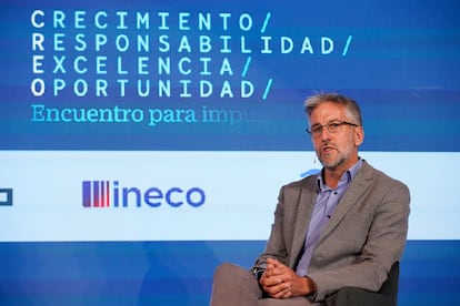 Victor Sendra, director general del Roig Arena, interviene durante el evento Creo de CincoDías.