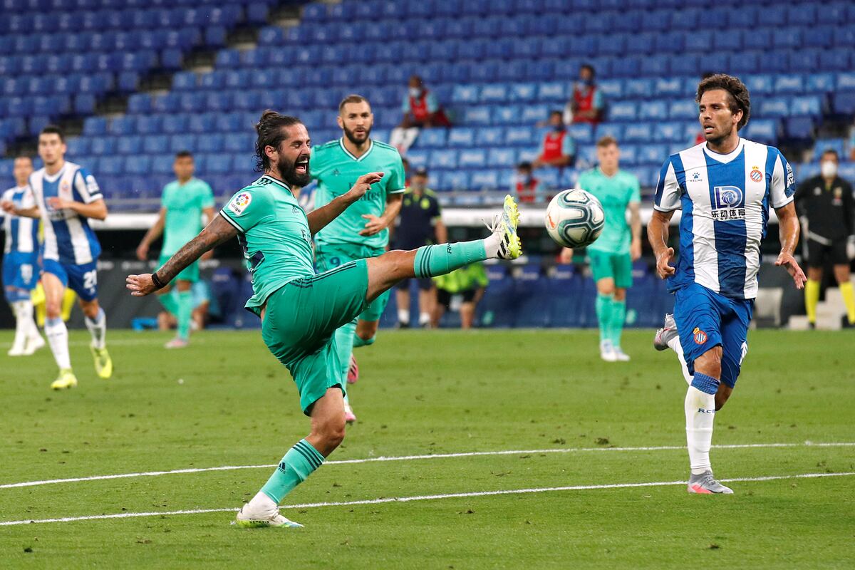 El Real Madrid derrota al Espanyol y se coloca líder en solitario de ...