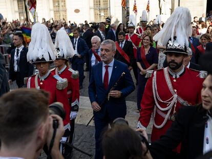 Jaume Collboni tras ser elegido alcalde de Barcelona.