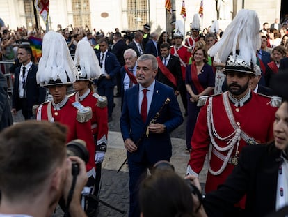 Jaume Collboni tras ser elegido alcalde de Barcelona.