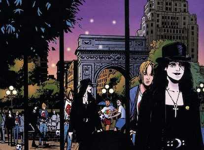 Sandman es Orfeo, el rey de los sue?os. Se dice que est inspirado en Robert Smith.