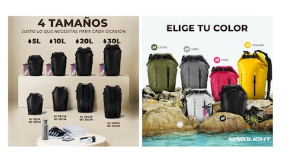 Disponible en diferentes tamaños y colores.