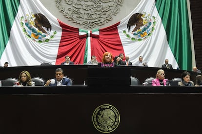 Rosario Piedra Ibarra durante la sesión ordinaria de la Comisión Permanente del Congreso de la Unión, el pasado 29 de enero.