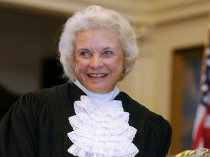 Sandra Day O'Connor, en una imagen de enero de 2003, cuando era jueza del Tribunal Supremo.