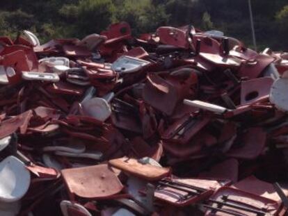 Indumental Recycling reciclará 90 toneladas de butacas del viejo San Mamés.