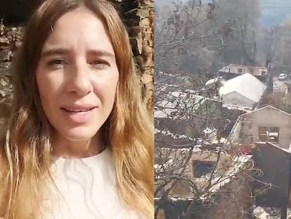 Recorrido por uno de los pueblos más afectados por el incendio: San Vicente de Leira arrasada por un fuego sin precedentes
