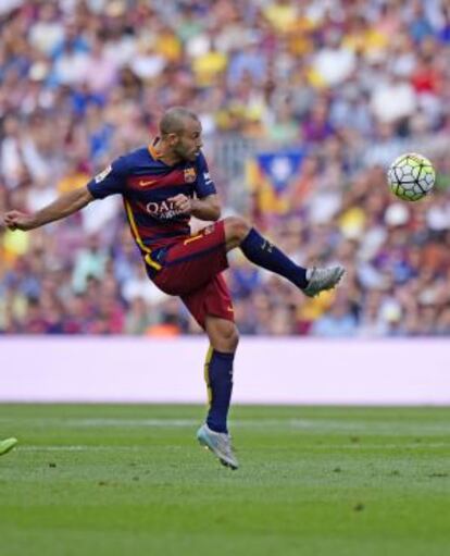 Mascherano, durant un partit d'aquesta temporada.