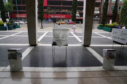 Una casilla de votación durante las elecciones judiciales en Ciudad de México.