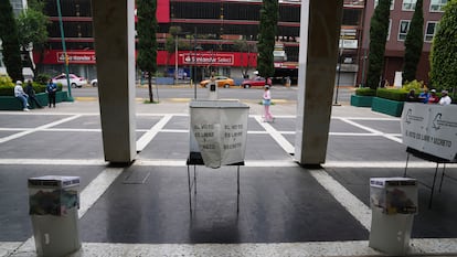 Una casilla de votación durante las elecciones judiciales en Ciudad de México.