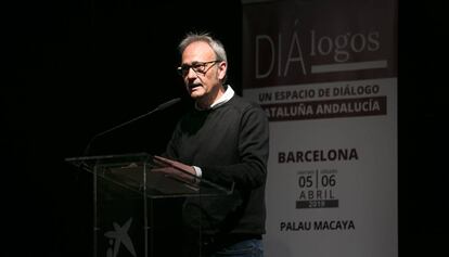 Javier Tébar, en las jornadas Diálogos Cataluña-Andalucía. 