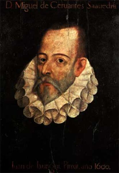 Miguel de Cervantes Saavedra, pintado por Juan de Jáuregui en 1600.