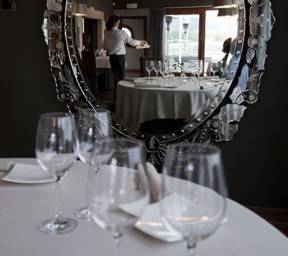 Interior del restaurante Annua (San Vicente de la Barquera, Cantabria), una estrella Michelin.