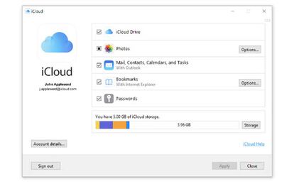 Nueva extensión de iCloud en Chrome.