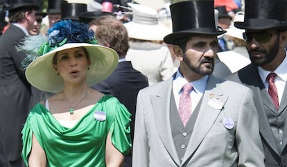 Mohamed bin Rashid Al Maktum y la princesa Haya, en Ascot, en 2010.