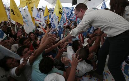 El último mitin de Ricardo Anaya se celebró en León, Guanajuato.