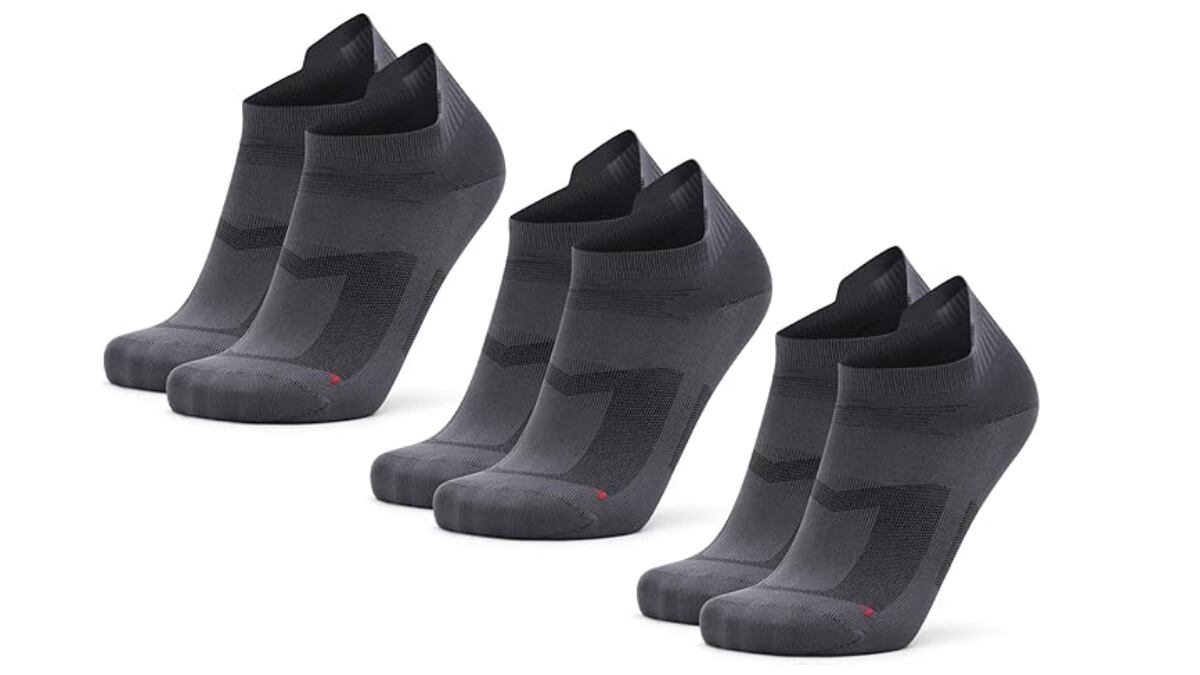 Lote de tres calcetines cortos unisex y antiampollas, de Danish Endurance.