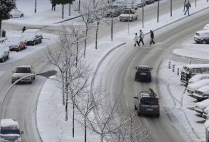 Nieve en Vitoria