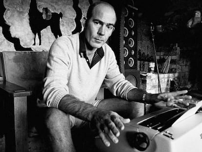 Hunter S. Thompson, en la 'War Room'.