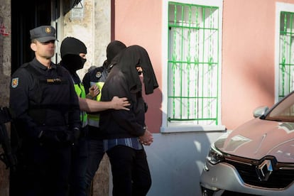 Detención de un presunto yihadista en Madrid.