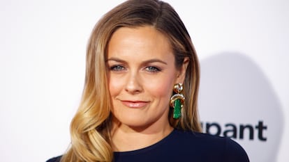 Alicia Silverstone na apresentação do filme 'Spotlight' — segredos revelados, em Nova York.