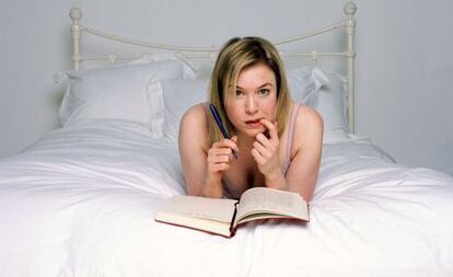 Renée Zellweger, como Bridget Jones en las adaptaciones al cine de las novelas de Helen Fielding.