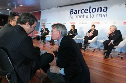 Jornada en el CCCB con el título 'Barcelona frente a la crisis' organizada por el diario EL PAÍS y el Ayuntamiento.