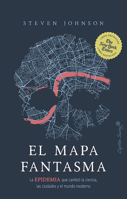 Portada del libro 'El mapa fantasma', de Steven Johnson.