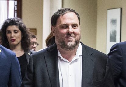 Oriol Junqueras, el 20 de mayo en el Congreso. 