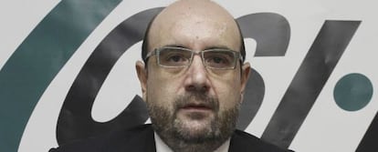 El presidente del sindicato de funcionarios CSI-F, Miguel Borra.