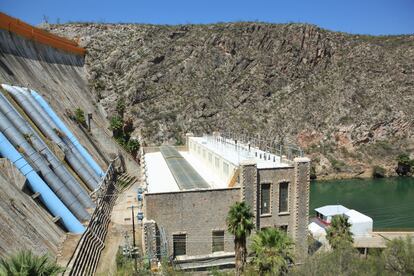 Vista general de la presa La Boquilla, en septiembre de 2020, en Chihuahua.